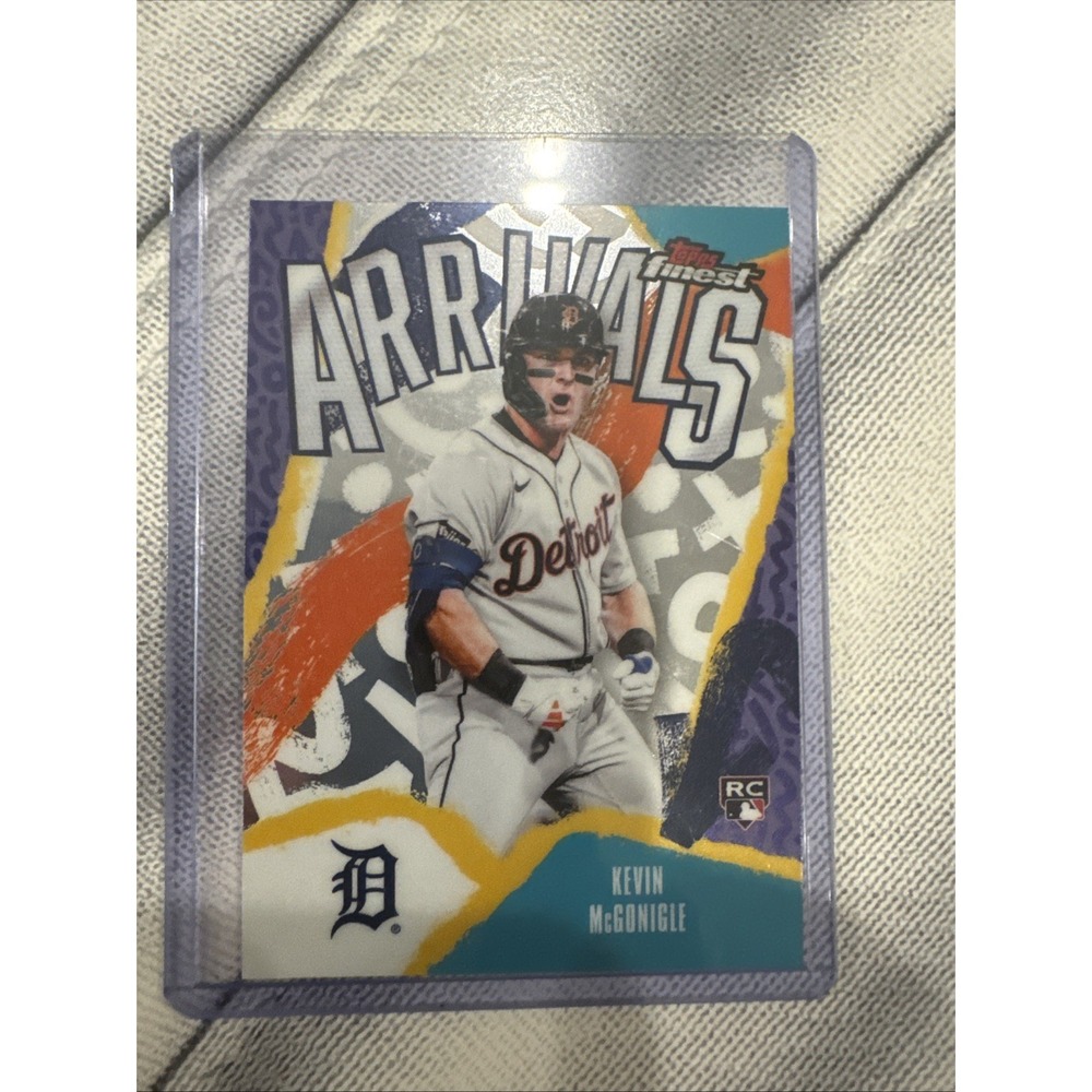 2026 Topps Finest Arrivals Kevin McGonigle A-23 Rookie Insert Tigers RC Card
